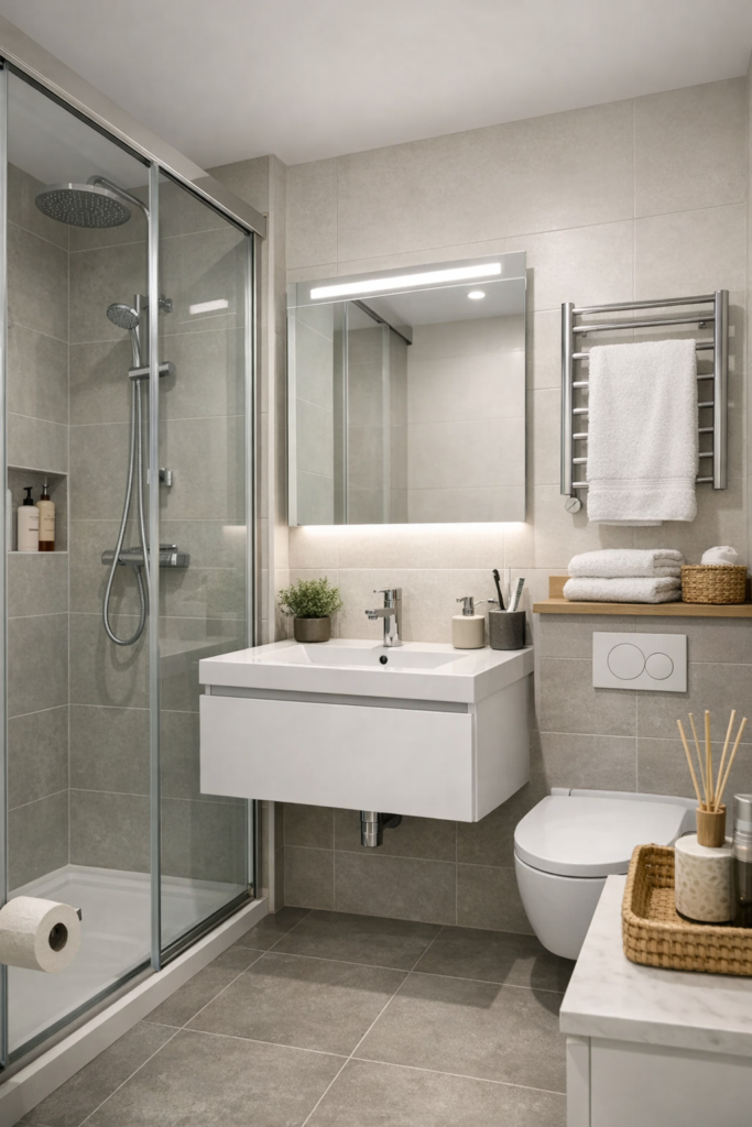 Detalle reforma de baño en Hospitalet