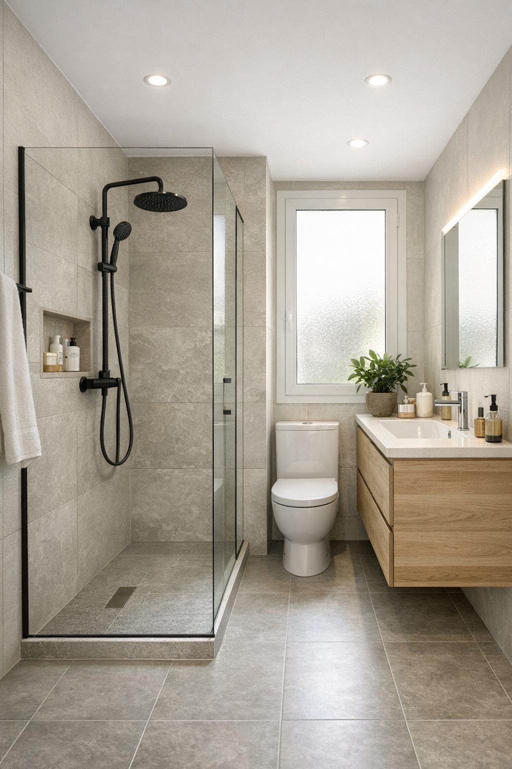 Reforma estándar de baño en Hospitalet