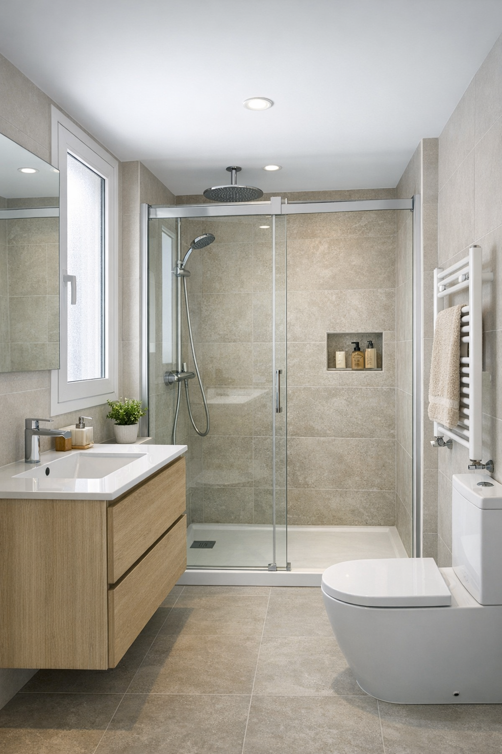 Reforma estándar de baño en Badalona